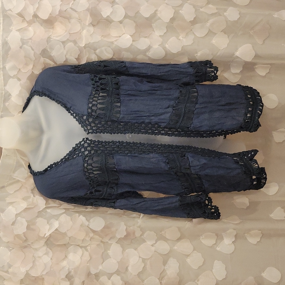 Evelyn K dark teal shawl